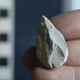 A tiny stone tool found at Chiquihuite Cave in Mexico.
